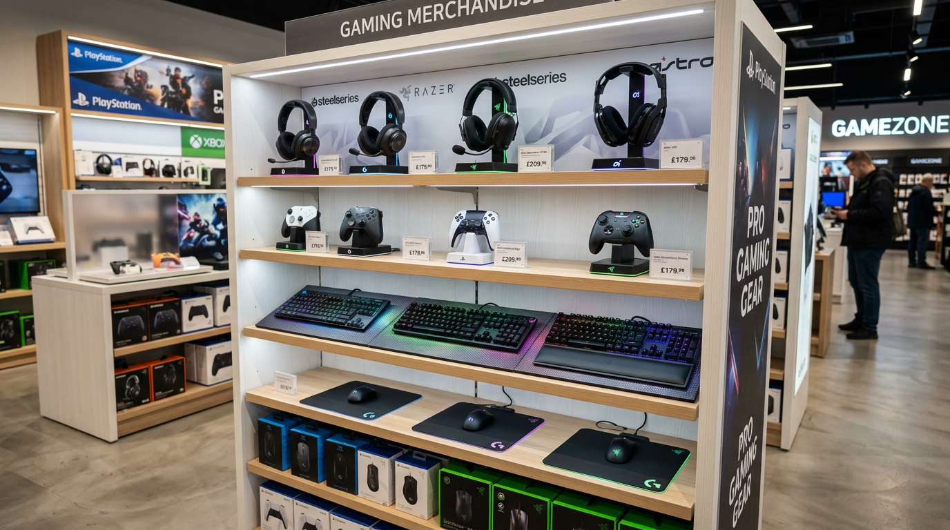 Games merchandise and accessories at Cerqavi